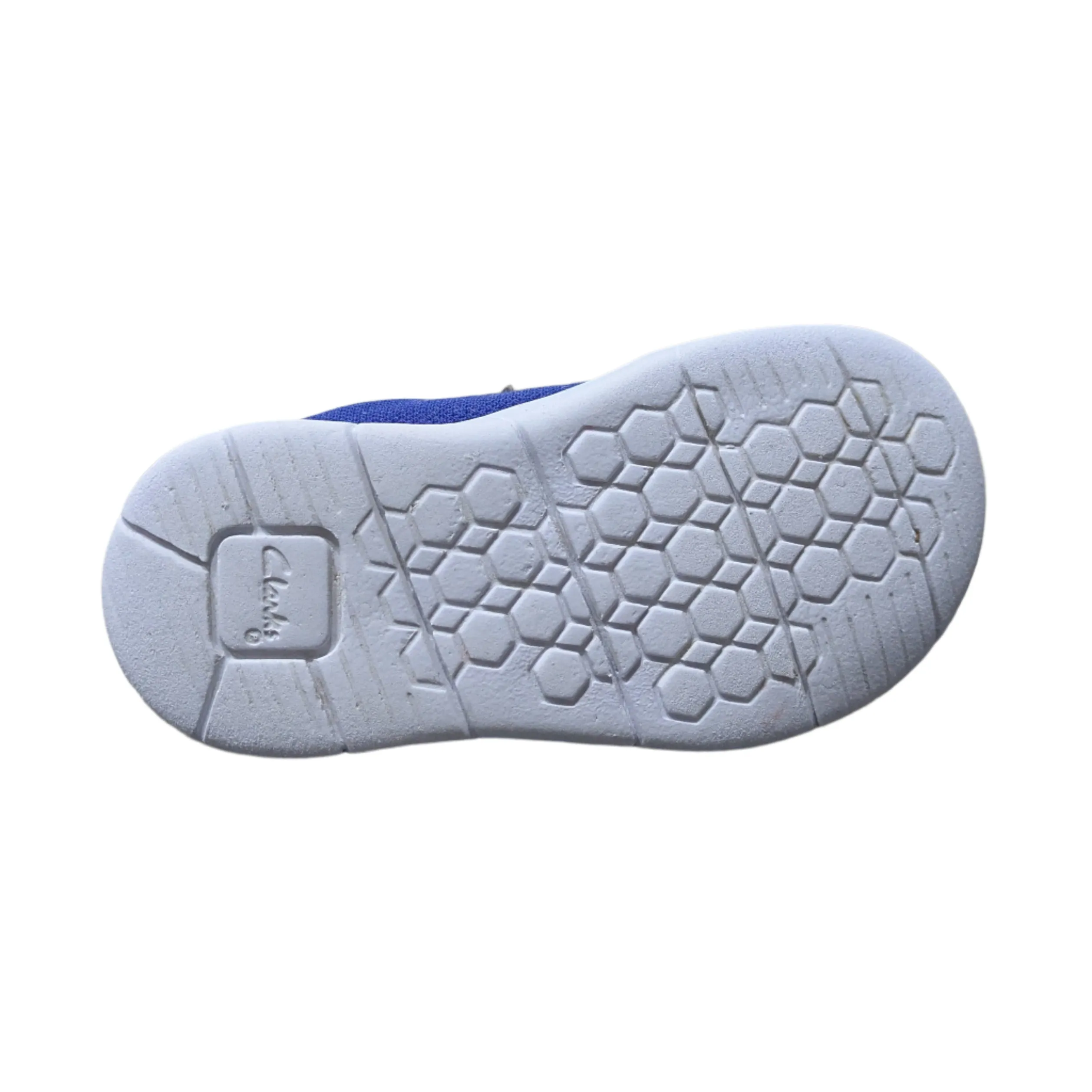 Clarks Boys ATH YELL T Blue Combi Velcro Shoe (Kids F Fit) Size UK 5 / EU 21 / US 5.5