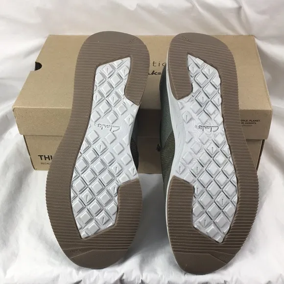 Collection by Clarks Davis Low Mens LeatherTextile Casual Trainers Size 11.5 NIB
