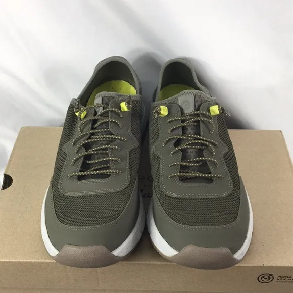 Collection by Clarks Davis Low Mens LeatherTextile Casual Trainers Size 11.5 NIB