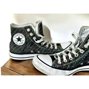 Converse All Star Rainbow Bolt High Tops Unisex Men 7 Women 9 Pride Lightening