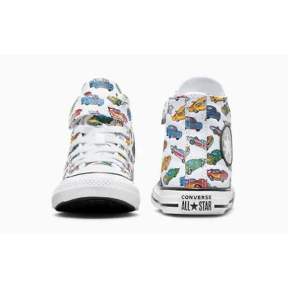 CONVERSE Youth Kid 's High Tops Chuck Taylor Easy-On Cars Size 2.5
