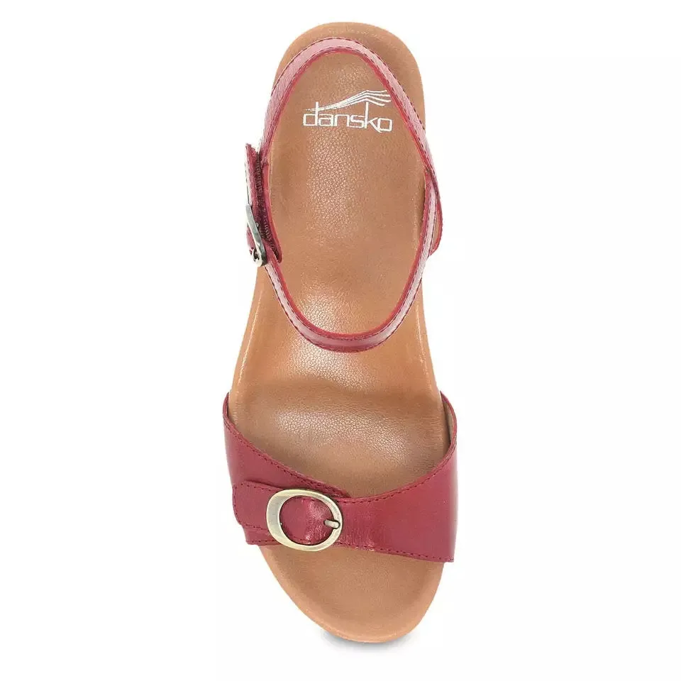 Dansko Women's Arielle Red Glazed Kid Leather 1613221200