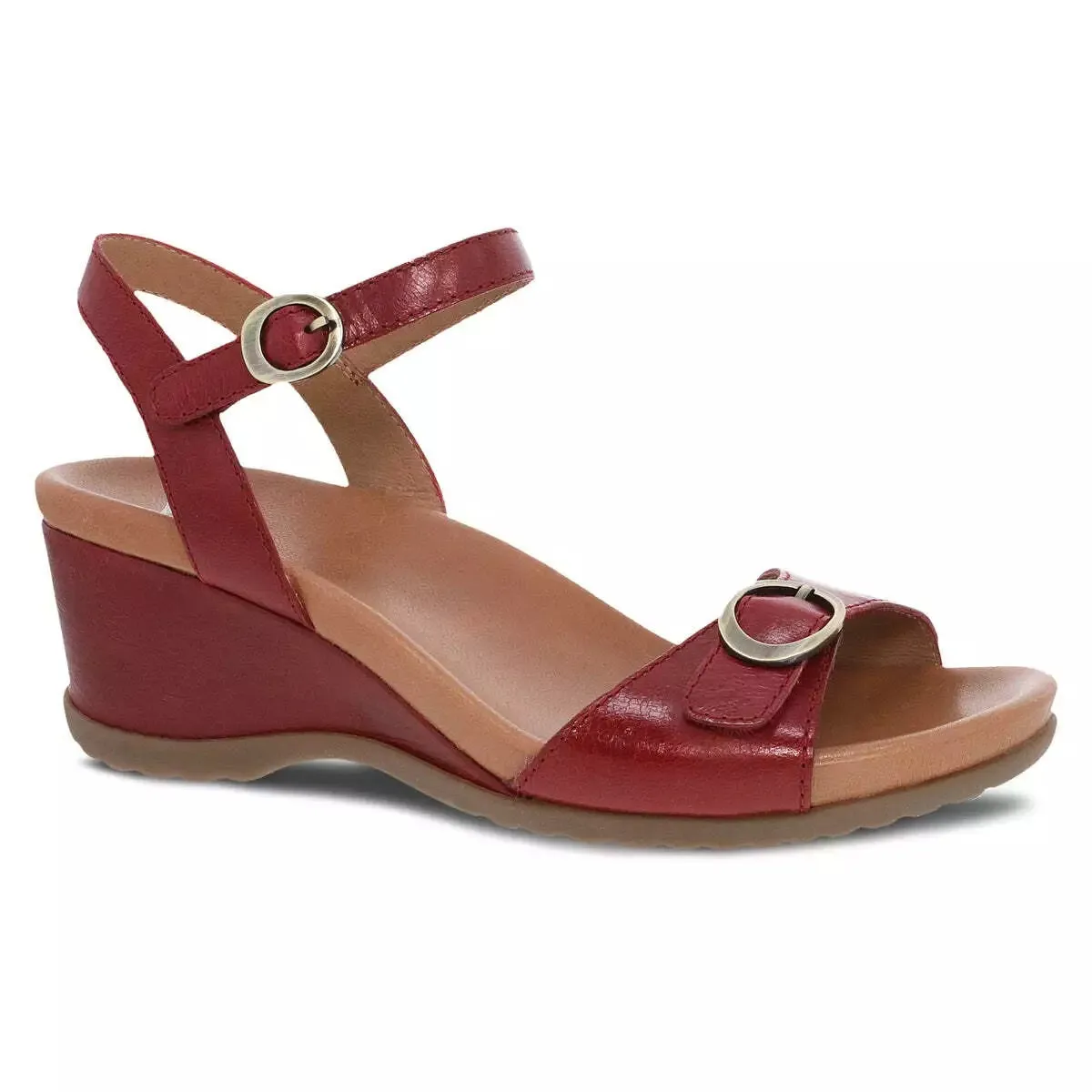 Dansko Women's Arielle Red Glazed Kid Leather 1613221200