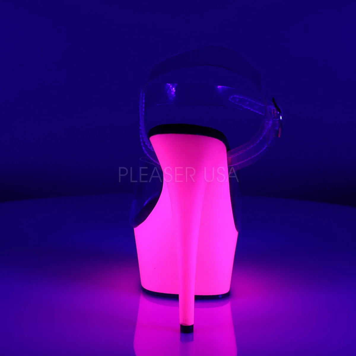 DELIGHT-608UV  Clear/Neon Pink