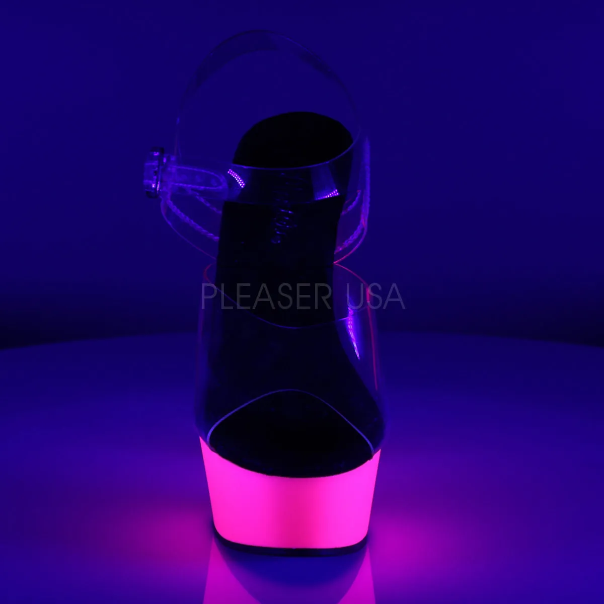 DELIGHT-608UV  Clear/Neon Pink