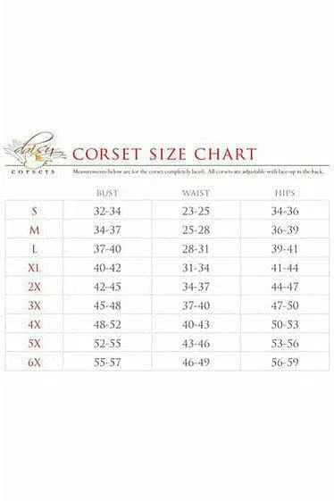 Deluxe Steel Boned Fishnet Underbust Corset
