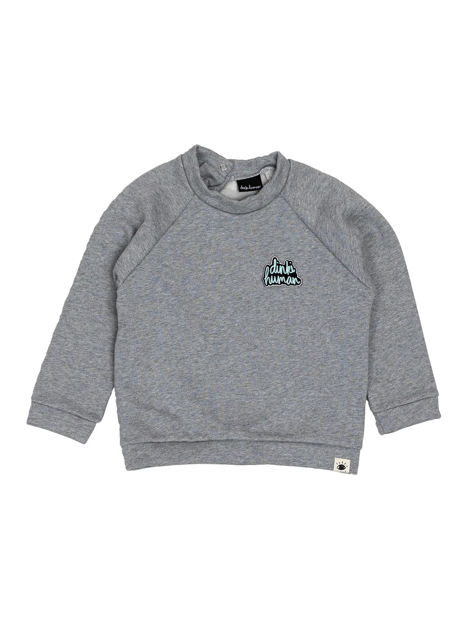 Dinki Human Patch Sweatshirt Grey