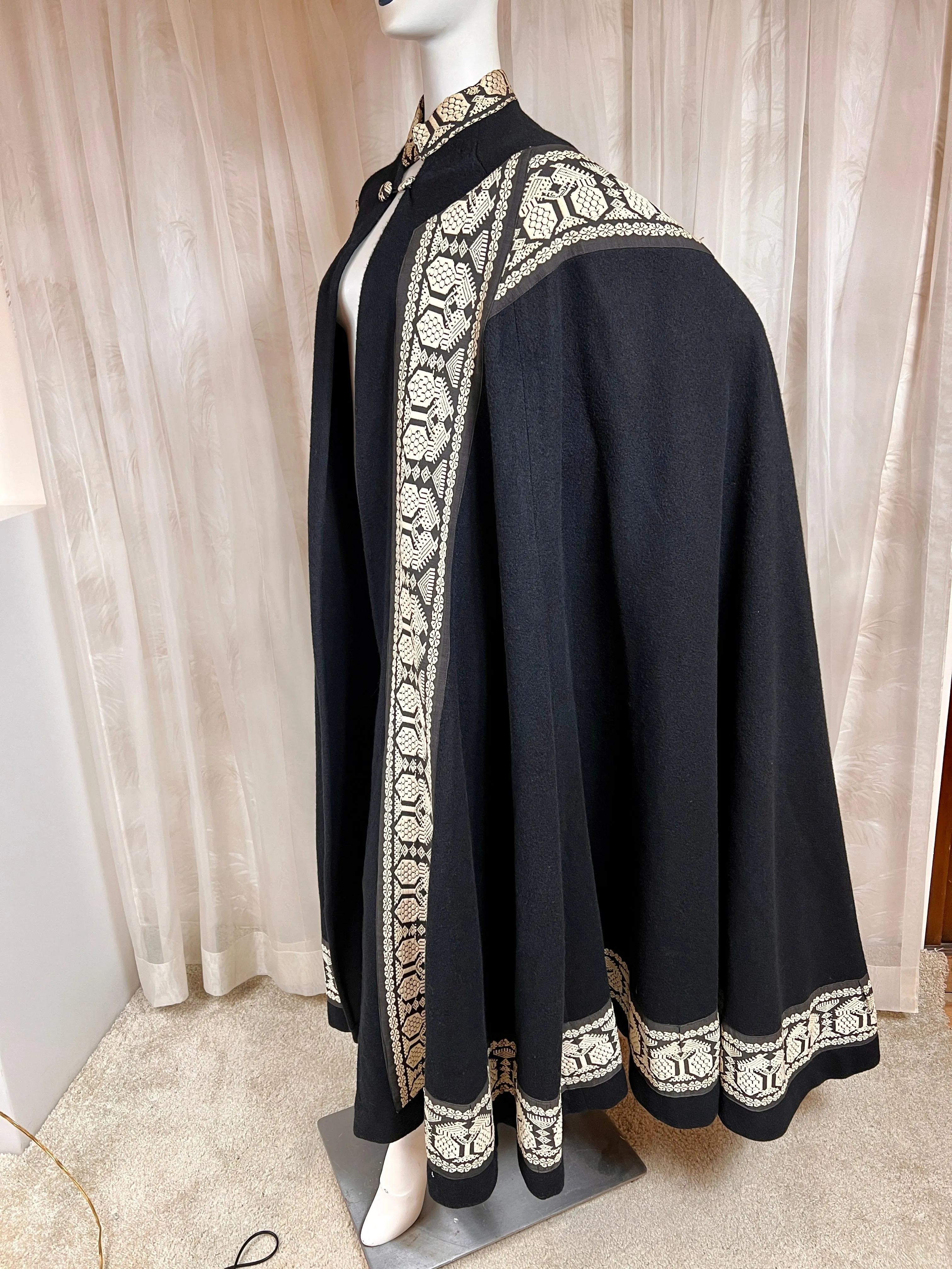 Edwardian Slavic Embroidered Cloak
