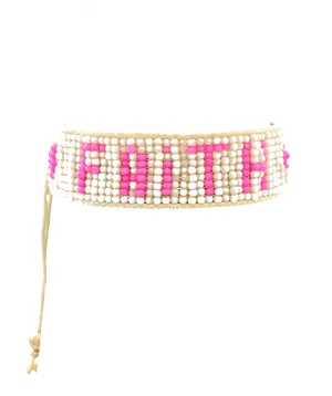 FAITH  BEADED BRACELET