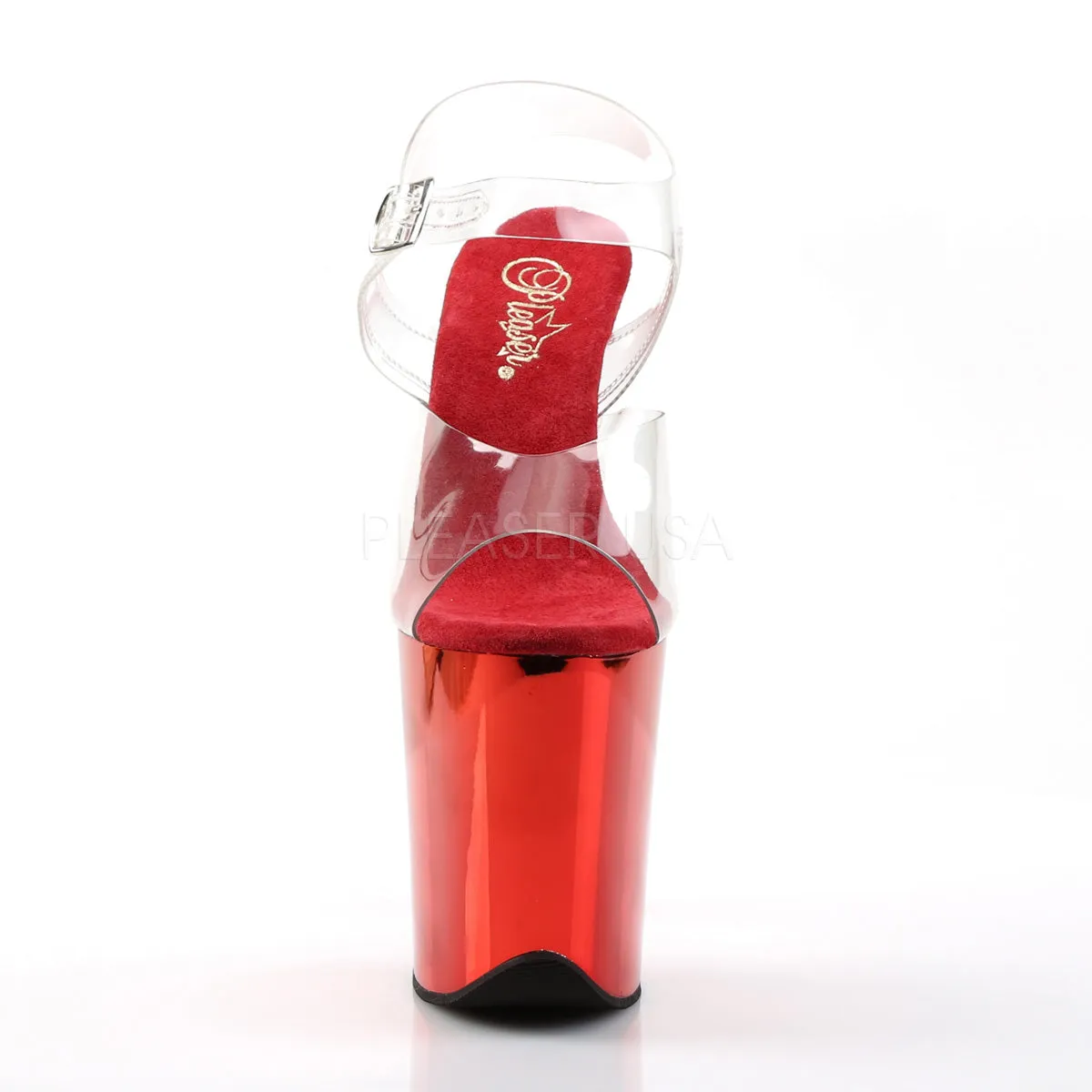 FLAMINGO-808  Clear/Red Chrome