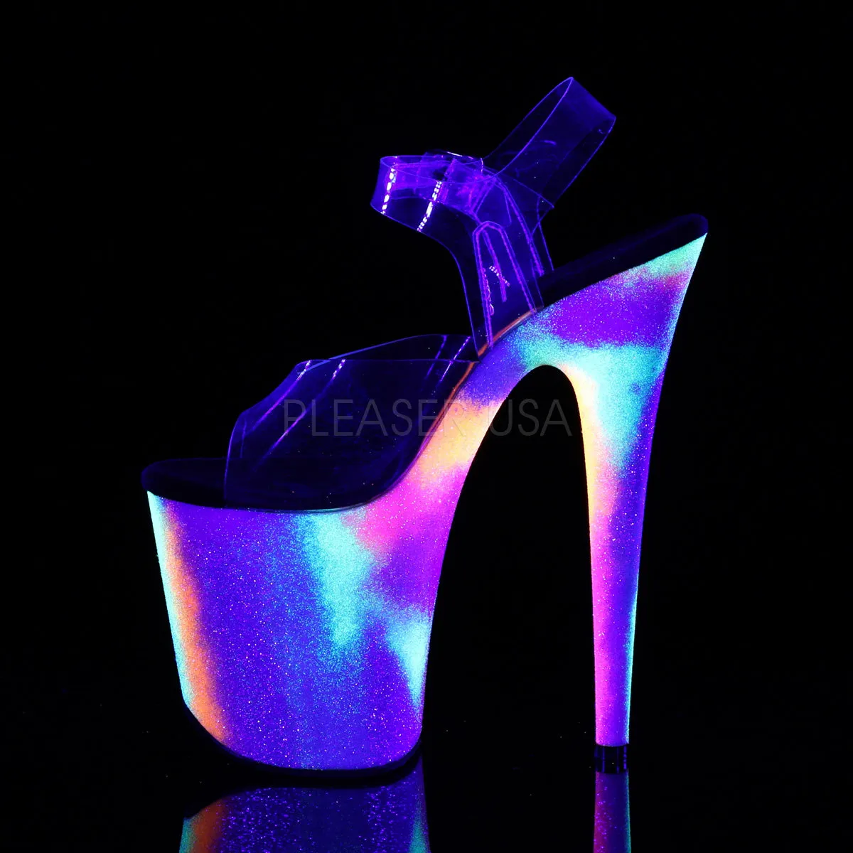 FLAMINGO-808GXY  Clear/Neon Glitter