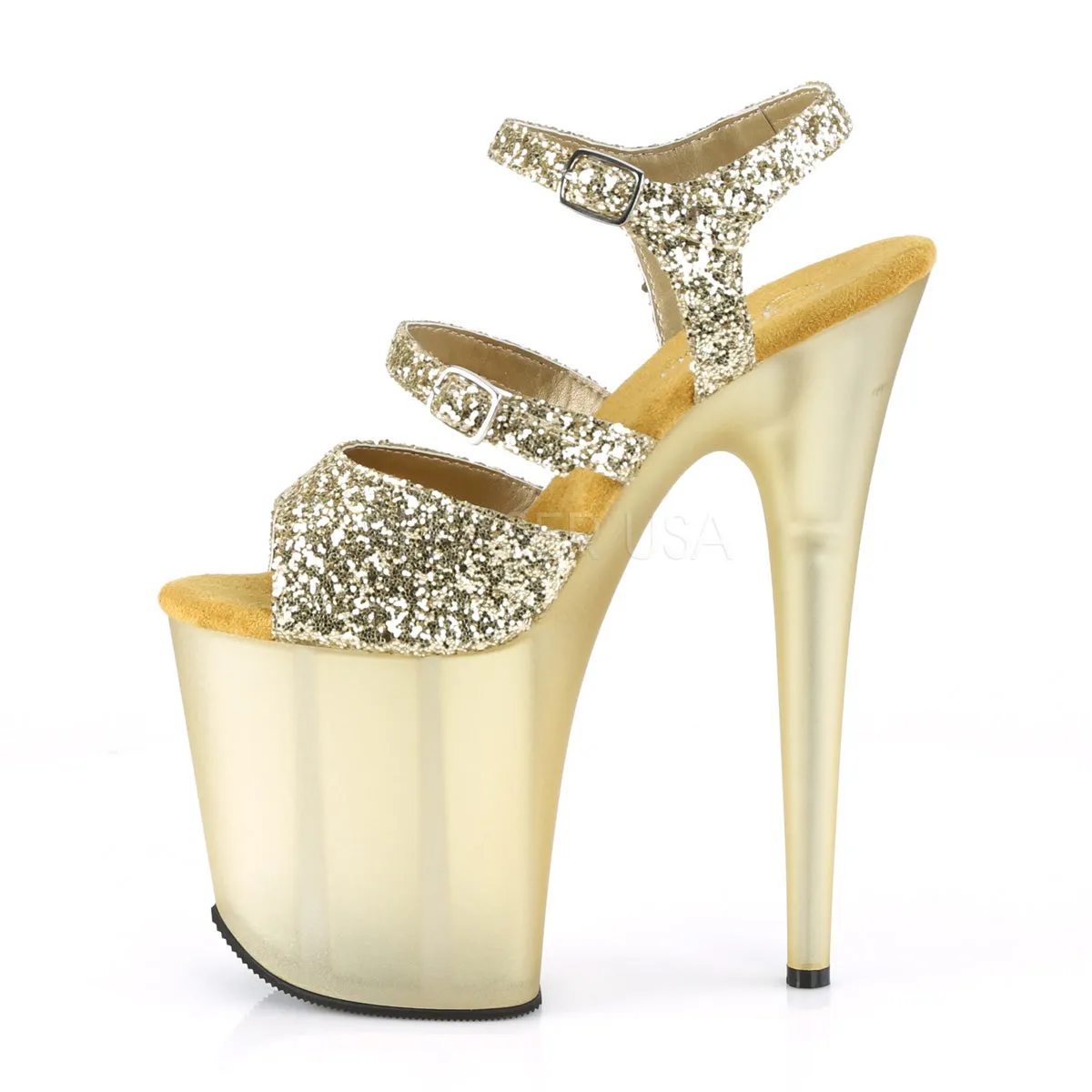 FLAMINGO-874  Gold Glitter/Frosted Gold