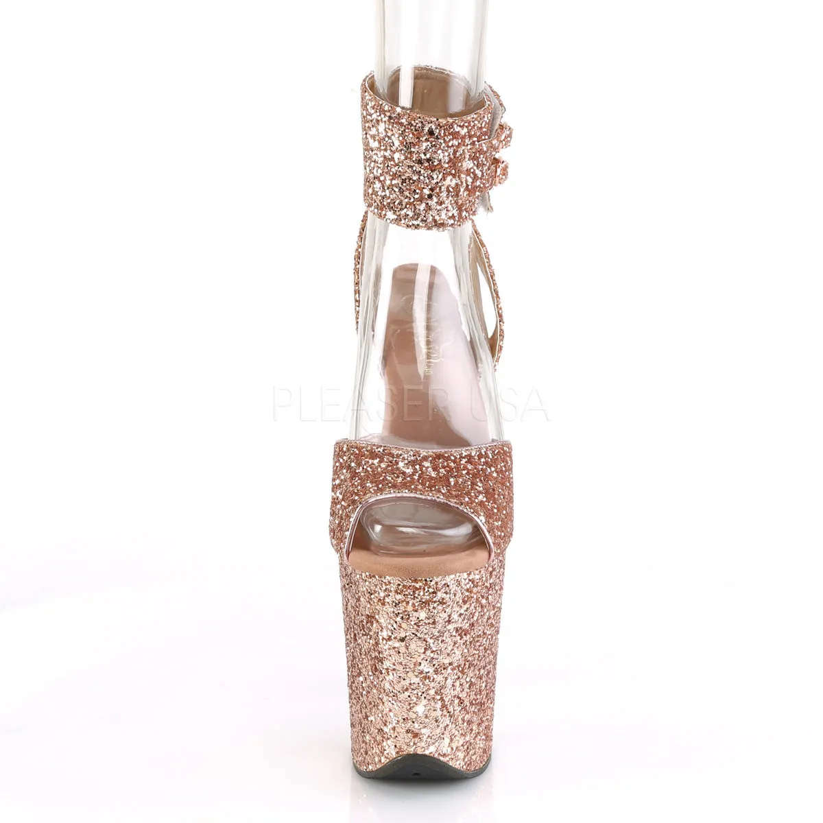 FLAMINGO-891LG  Rose Gold Glitter/Rose Gold Glitter