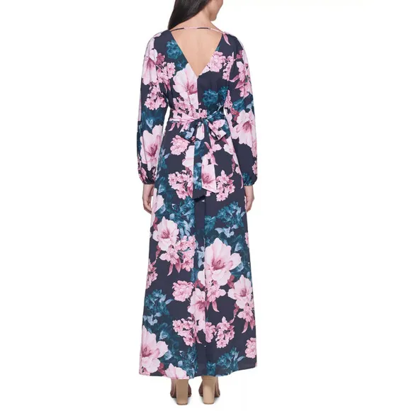 𝅺Floral-Print Maxi Dress