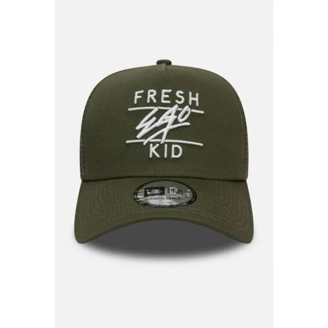 Fresh Ego Kid 557 9Forty Curved Visor Olive/White