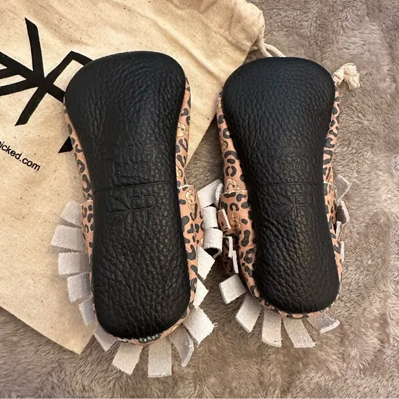 Freshly Picked Disney’s The Lion King Simba and Nala Cheetah Print Baby Shoe