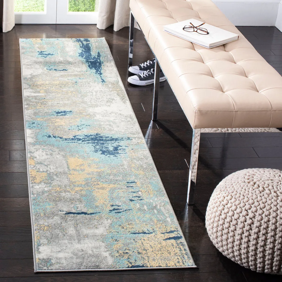 Genessys Performance Abstract Rug 17 Stories Rug Size: Runner 2' x 6'