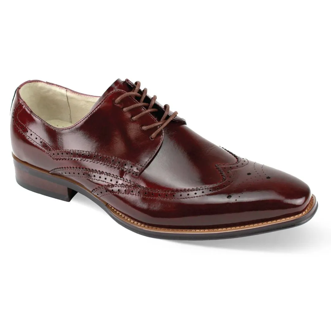 Giovanni Lincoln Genuine Leather Wingtip Mens Dress Shoe