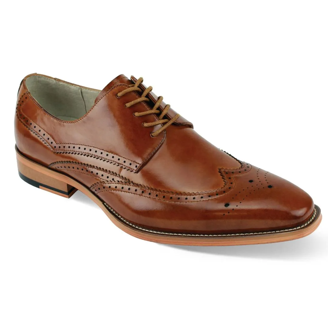Giovanni Lincoln Genuine Leather Wingtip Mens Dress Shoe