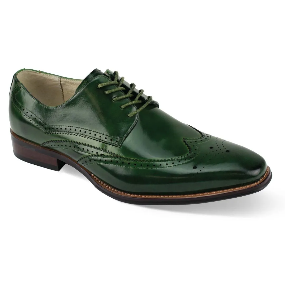 Giovanni Lincoln Genuine Leather Wingtip Mens Dress Shoe