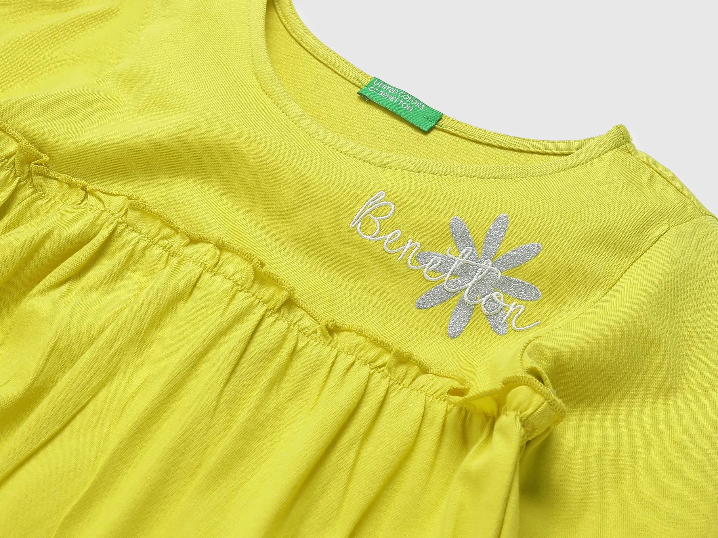 Girls Embroidery Round Neck Top