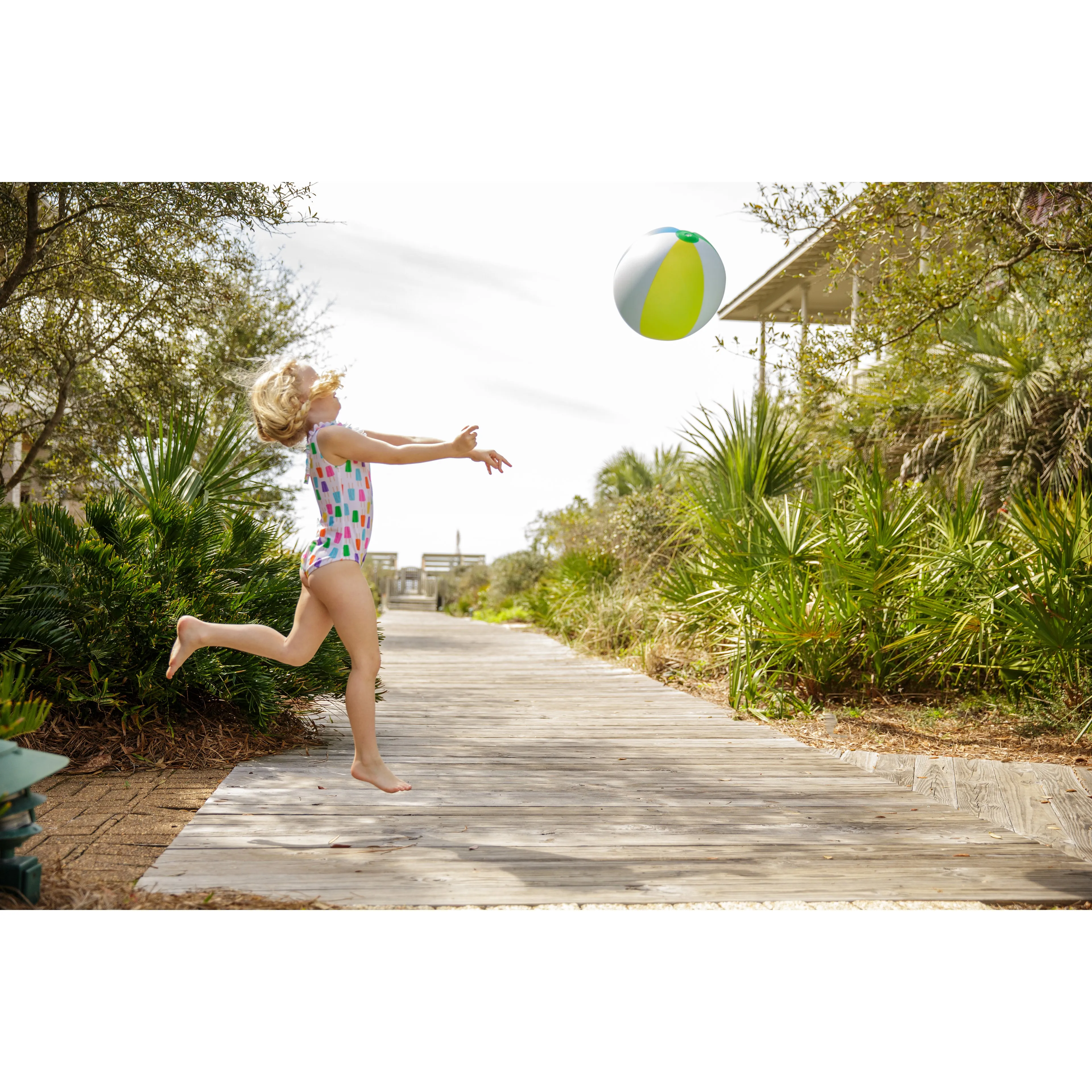Girl’s Ruffled One-Piece Swimsuit Lickety Split