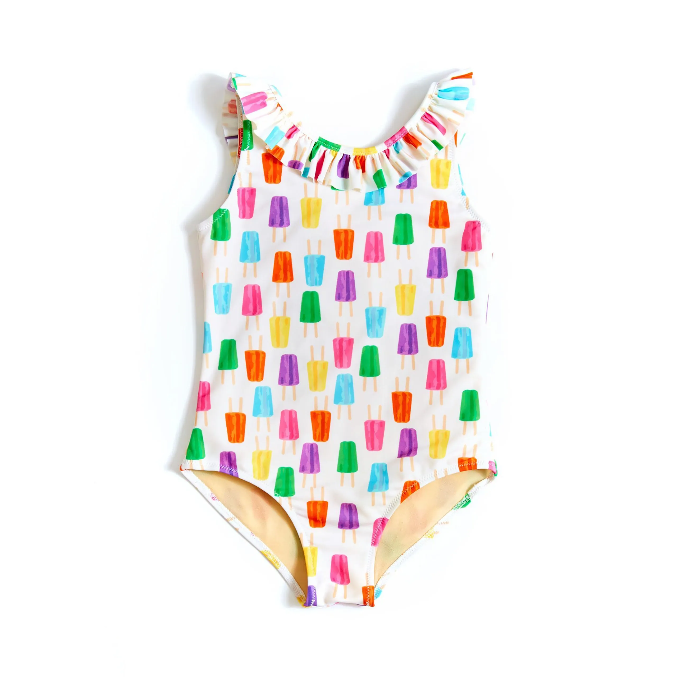 Girl’s Ruffled One-Piece Swimsuit Lickety Split