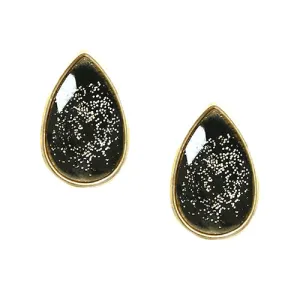 GOLD-BLACK EARRINGS  #FW1202881 (SE14)