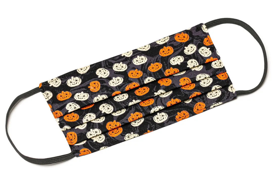 Halloween Pumpkins Reversible Cloth Face Masks (2)