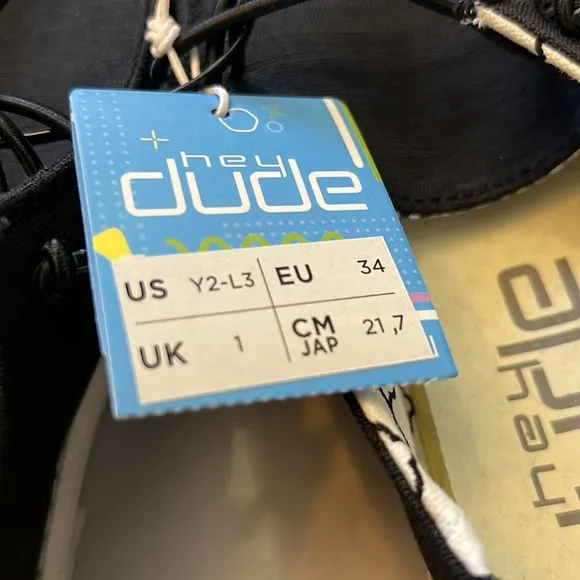 Hey Dude Wendy Youth Linen Black