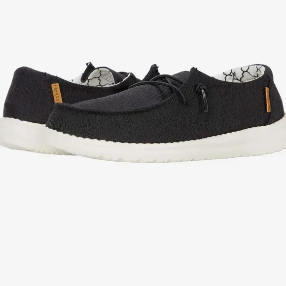 Hey Dude Wendy Youth Linen Black