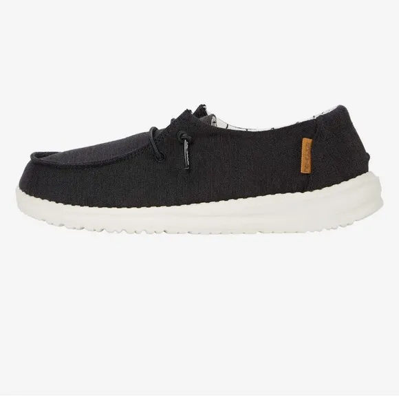Hey Dude Wendy Youth Linen Black
