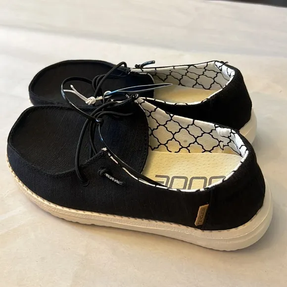 Hey Dude Wendy Youth Linen Black