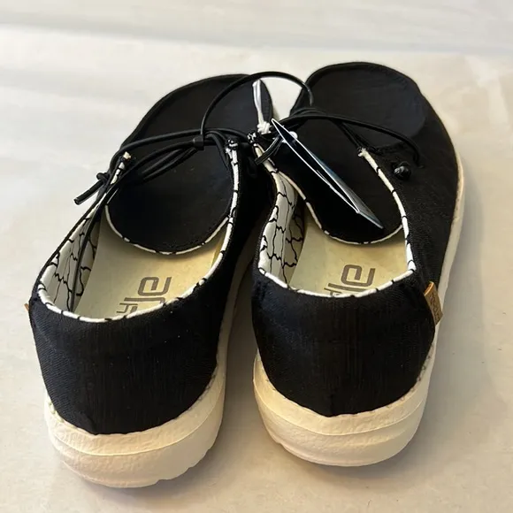 Hey Dude Wendy Youth Linen Black