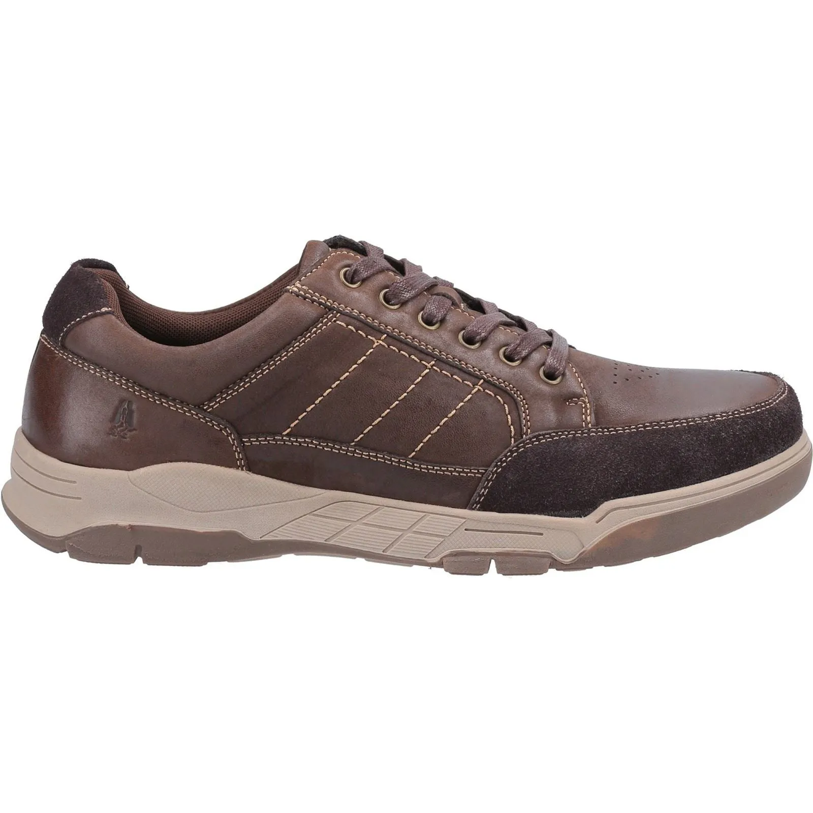 Hush Puppies Finley Laces Mens Shoes in Coffee