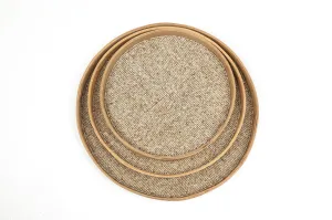 Indonesian Beaded Trays- Natural