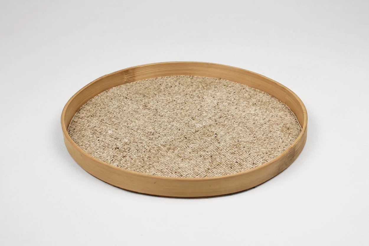 Indonesian Beaded Trays- Natural