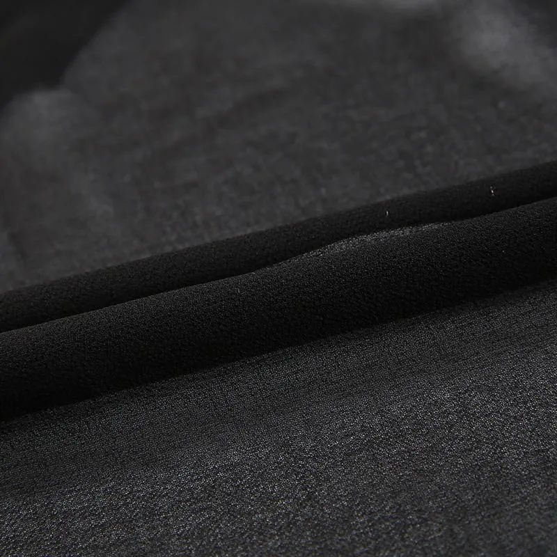 Jemma Black Chiffon A Line Dress