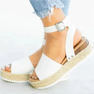 Jimena® | Women's platform sandals with adjustable ankle strap