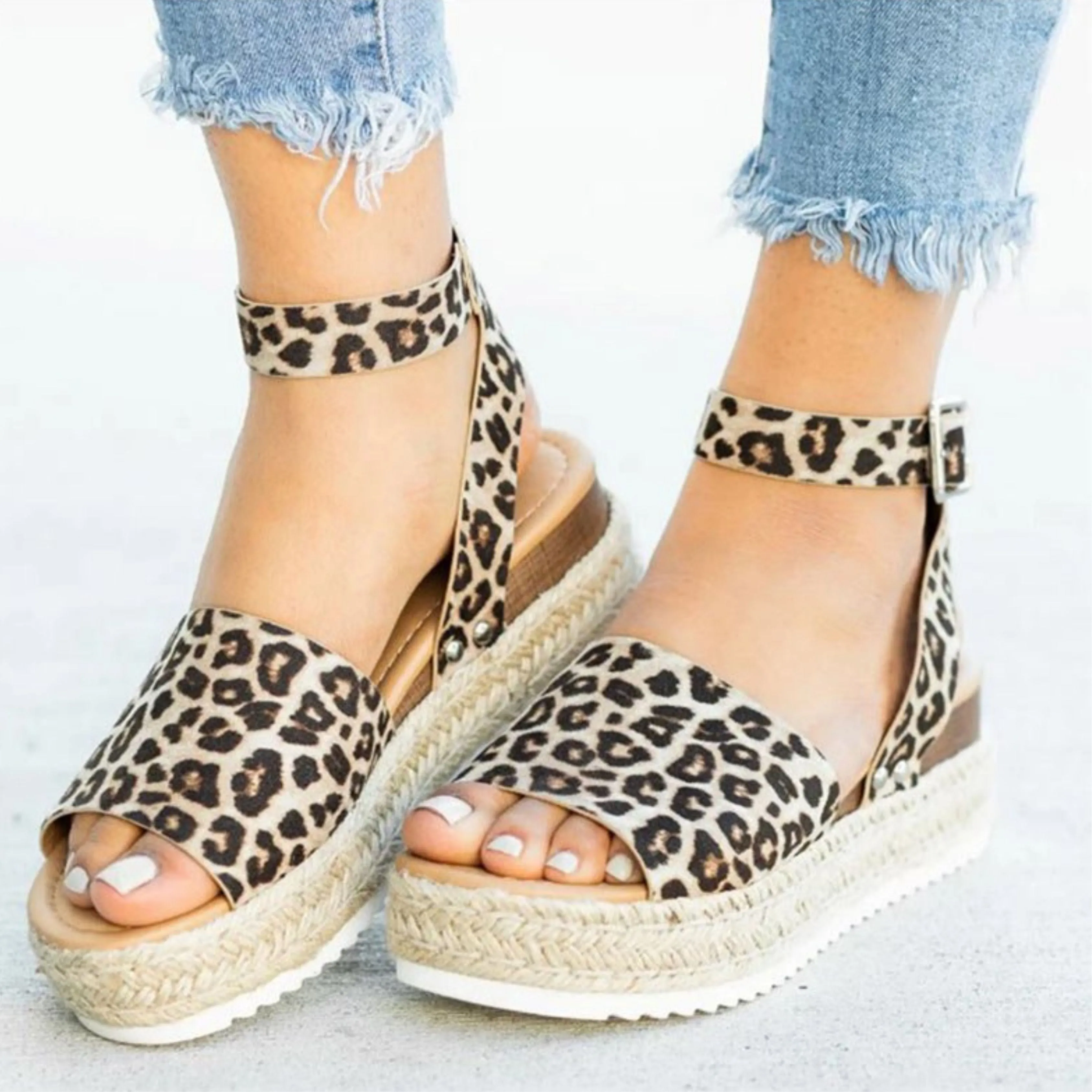 Jimena® | Women's platform sandals with adjustable ankle strap
