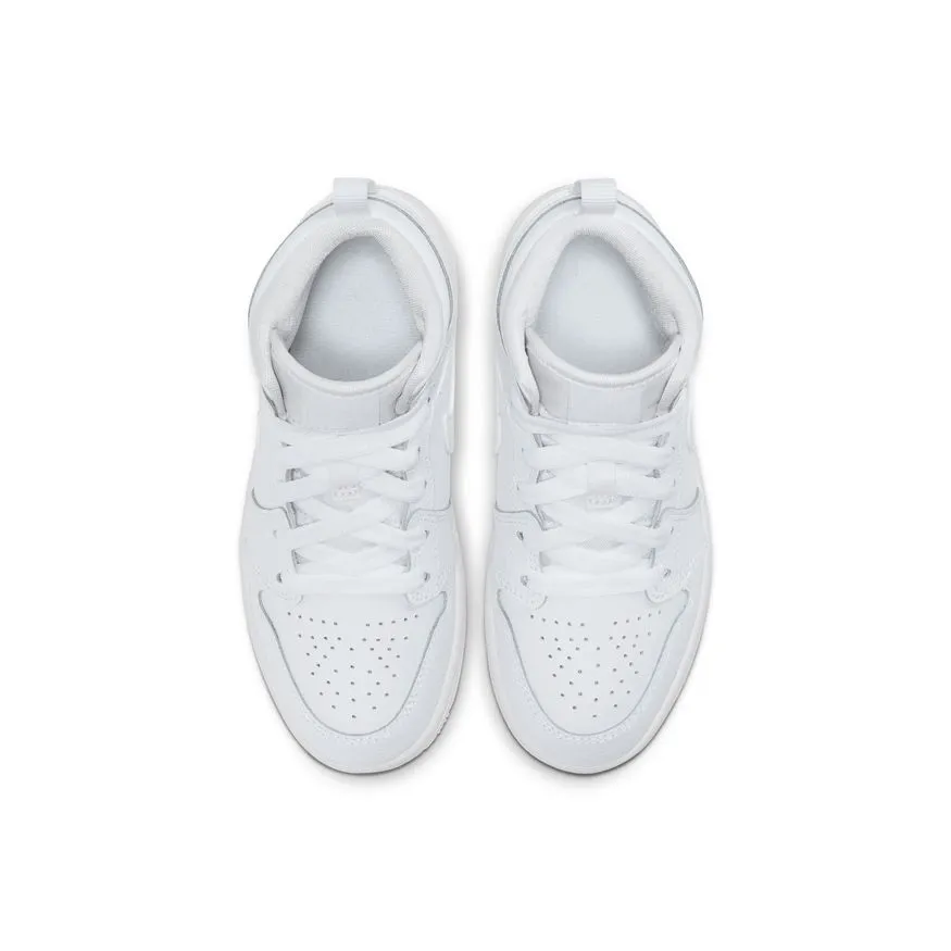 Jordan 1 Mid Little Kids' Shoes (PS) 'White'