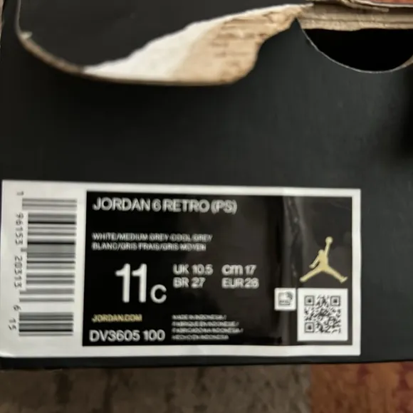 Jordan 6 Retro size 11c