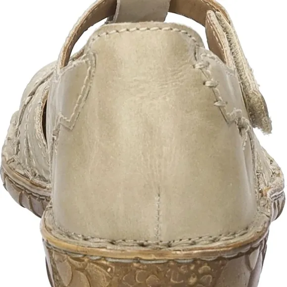 Josef Seibel Rosalie 29 Women's Closed Toe Leather Sandal In Cream NIB EU 36