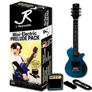 J.Reynolds Mini LP Electric Guitar Prelude Starter Pack in Blue
