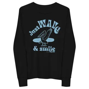 Just Wave - Blue Youth long sleeve tee