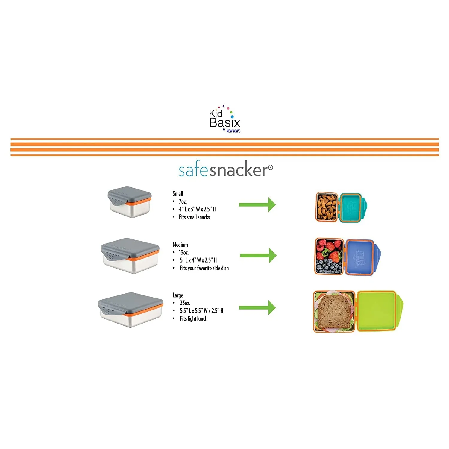 Kid Basix Safe Snacker 13oz