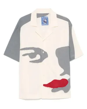 KID SUPER PATCHWORK LINEN CAMP SHIRT
