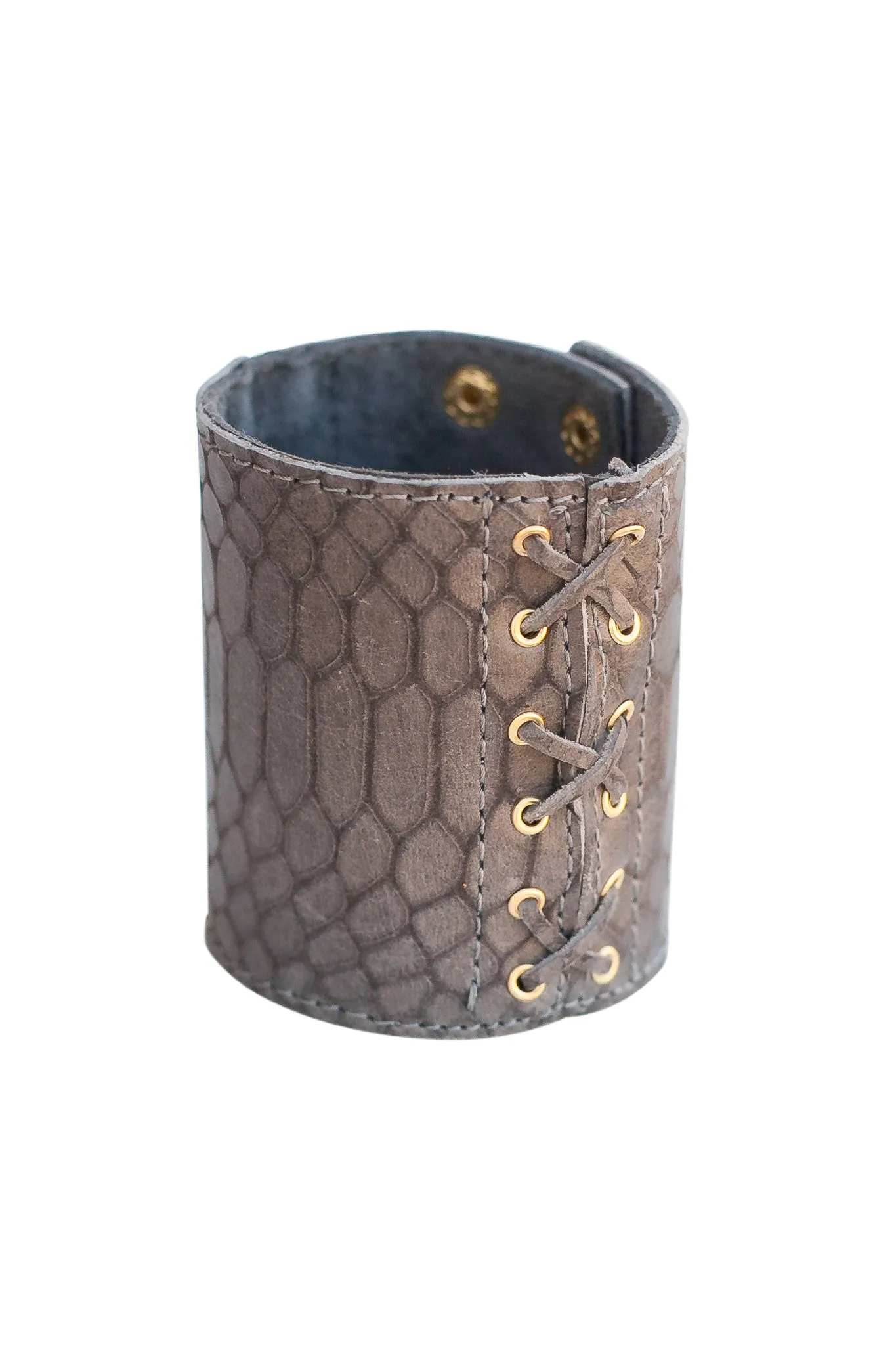 Leather Lace Up Cuff