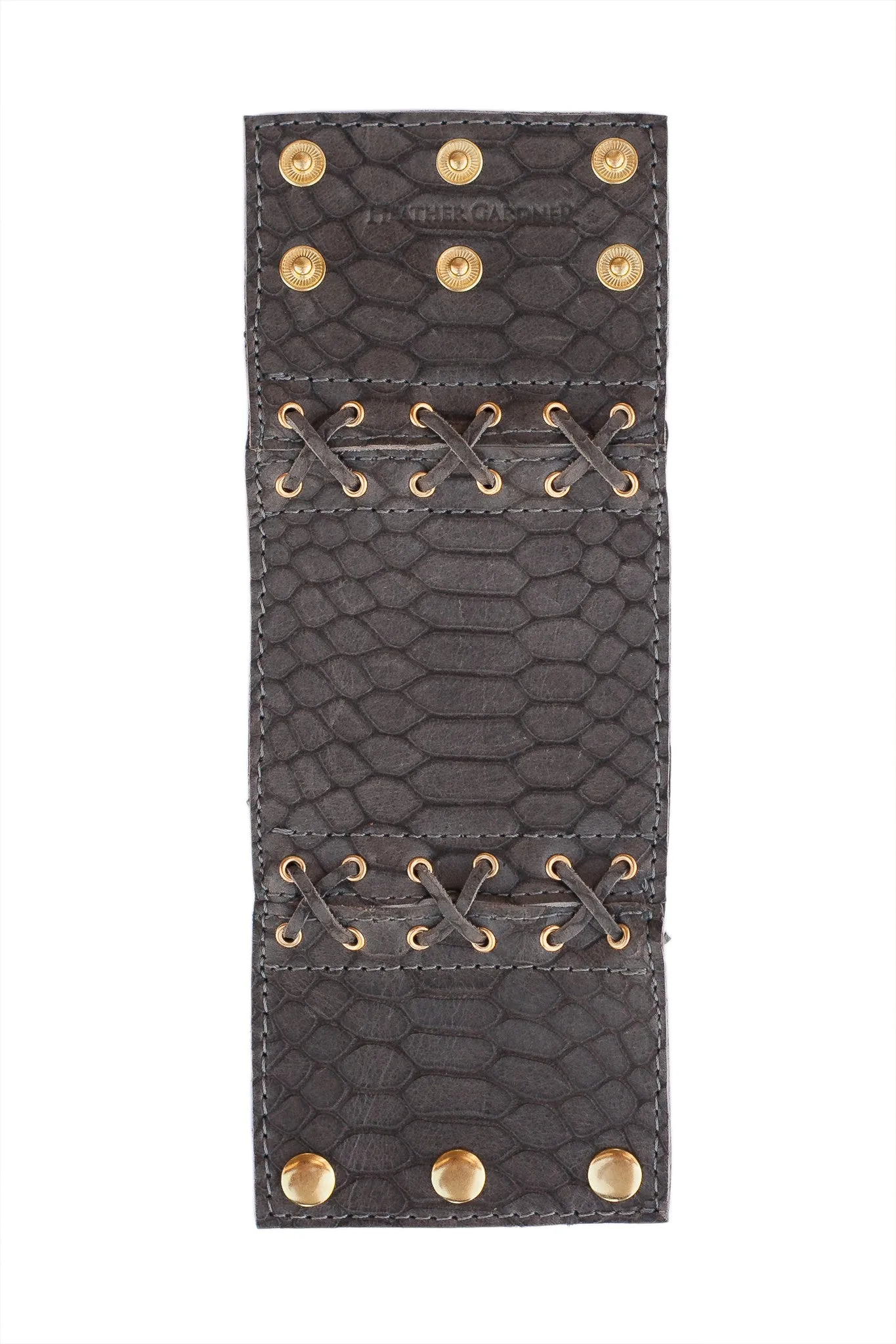 Leather Lace Up Cuff