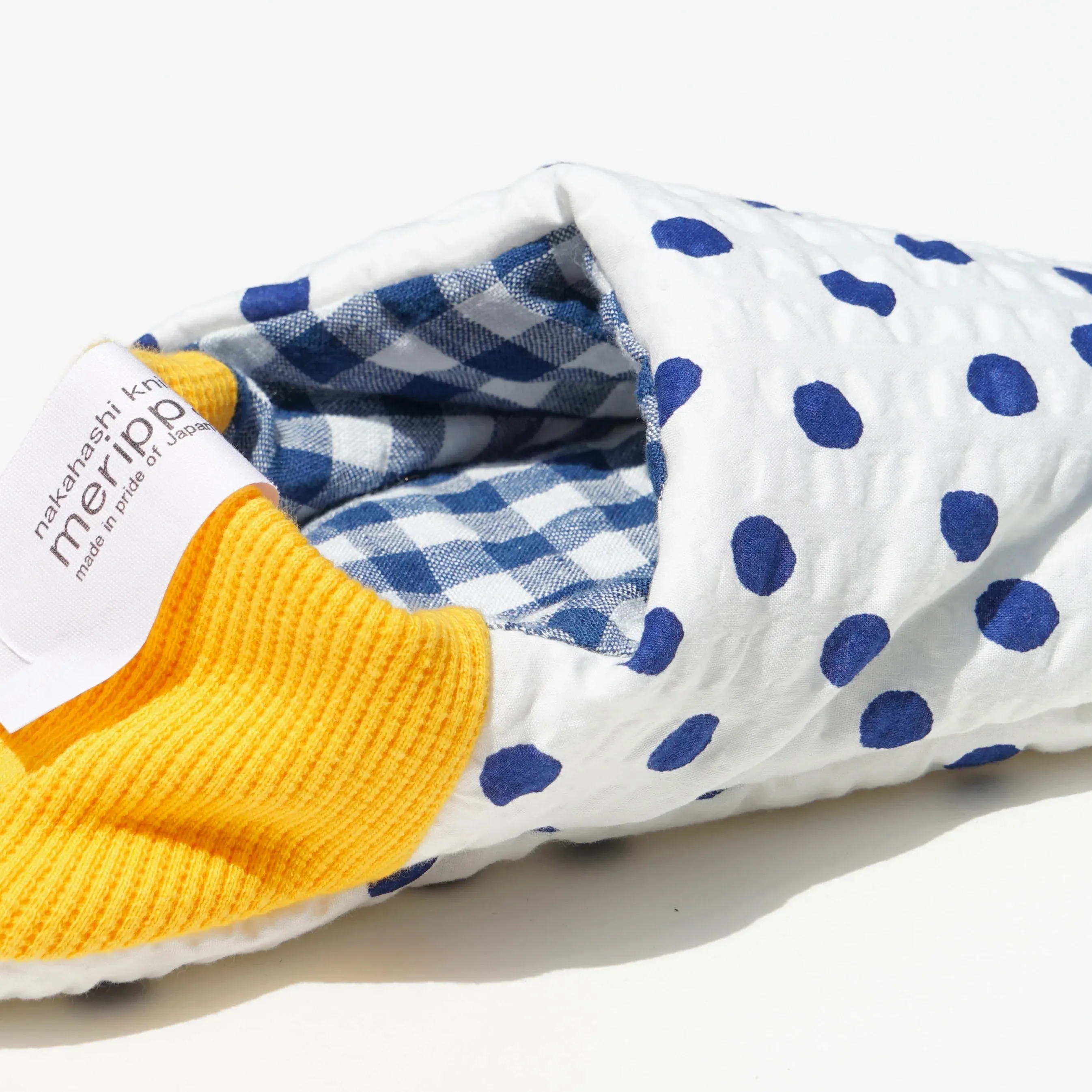 Merippa Slippers SS | Polka dots × Linen